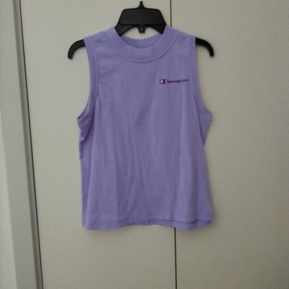 purple champion muscle tank